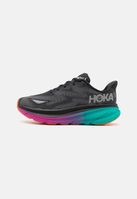 Unselected, black/electric aqua