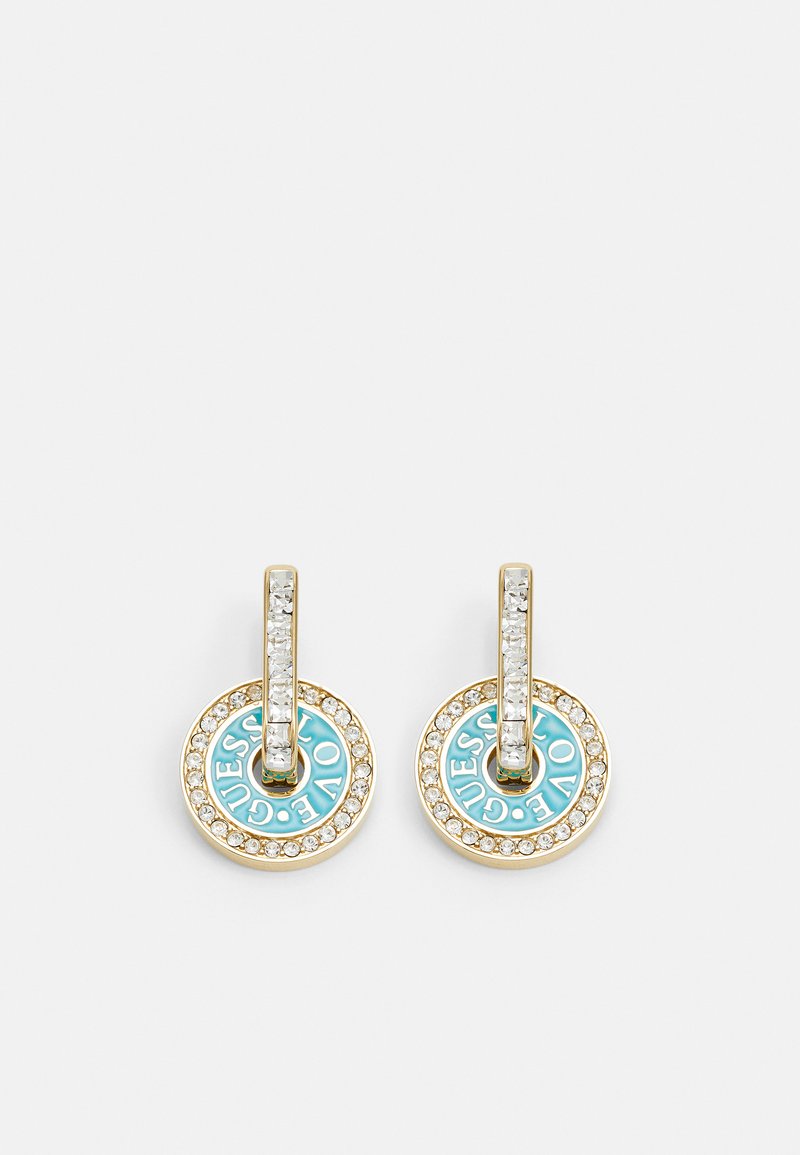 Guess - Auskarai - gold-coloured/turquoise, Padidinti