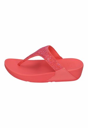 FitFlop ZEHENTRENNER LULU CRYSTAL TOE POST EC5  - Pool shoes - rosy coral