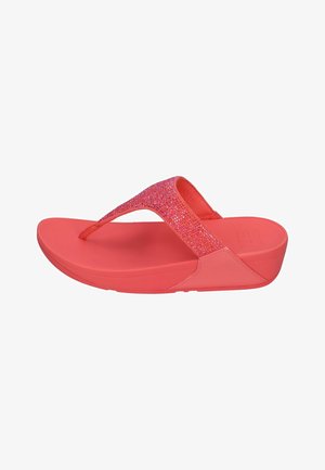 FitFlop ZEHENTRENNER LULU CRYSTAL TOE POST EC5 - Pool shoes - rosy coral