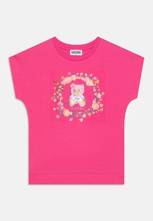MOSCHINO MAXI - Camiseta estampada - azalea pink