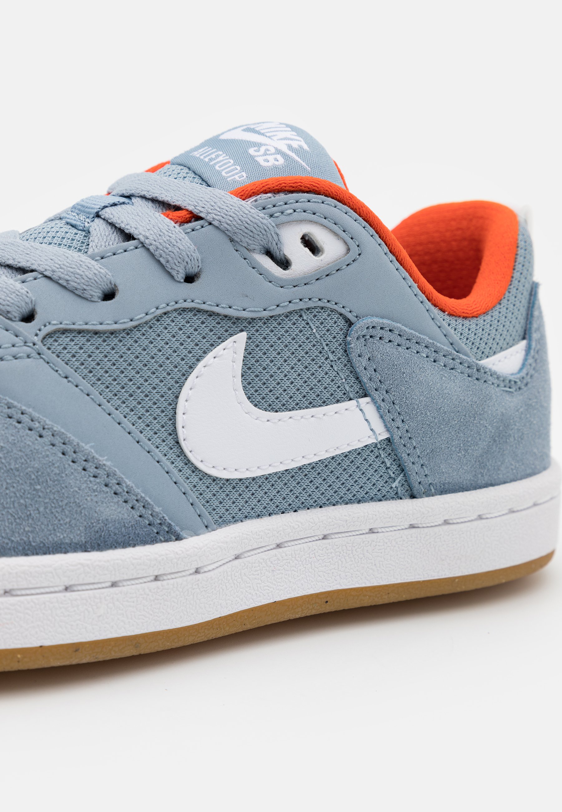 Nike SB ALLEYOOP UNISEX - Sneaker low - obsidian mist/white/obsidian  mist/light brown/team orange/dunkelblau - Zalando.de
