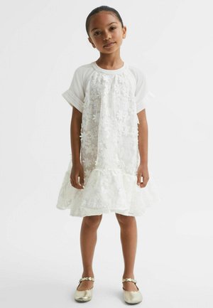 Reiss, THEO EMBELLISHED FLARED DRESS - Vestido de cóctel - ivory