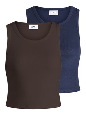 JJXX, JXFALLON 2 PACK - Top - naval academy/chocolate brown