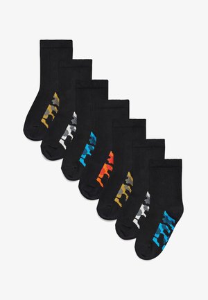 SEVEN PACK OLDER - Socks - black camouflage footbed