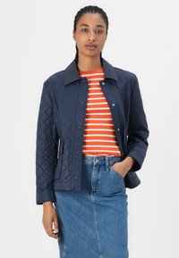 Tommy Hilfiger PADDED SLIM QUILTED JACKET - Light jacket - dark night navy