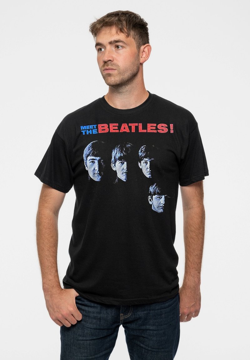 Paradiso Clothing THE BEATLES MEET THE BEATLES UNISEX - Print T-shirt - black