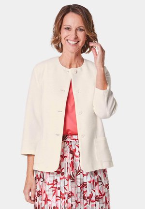BEQUEME MIT STRUKTUR - Blazer - cream white