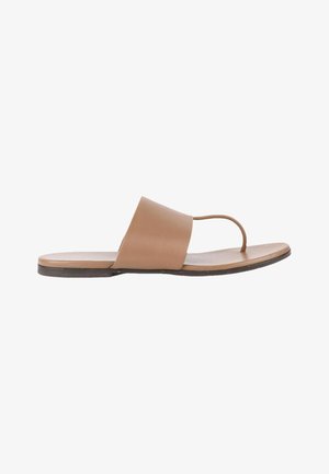 The Row, LEATHER SANDAL BROWN - Sandales tongs - brown