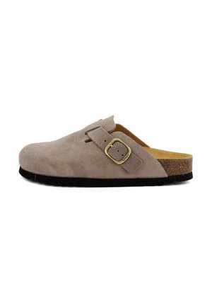 FAE NEW - Sandalias planas - dark beige
