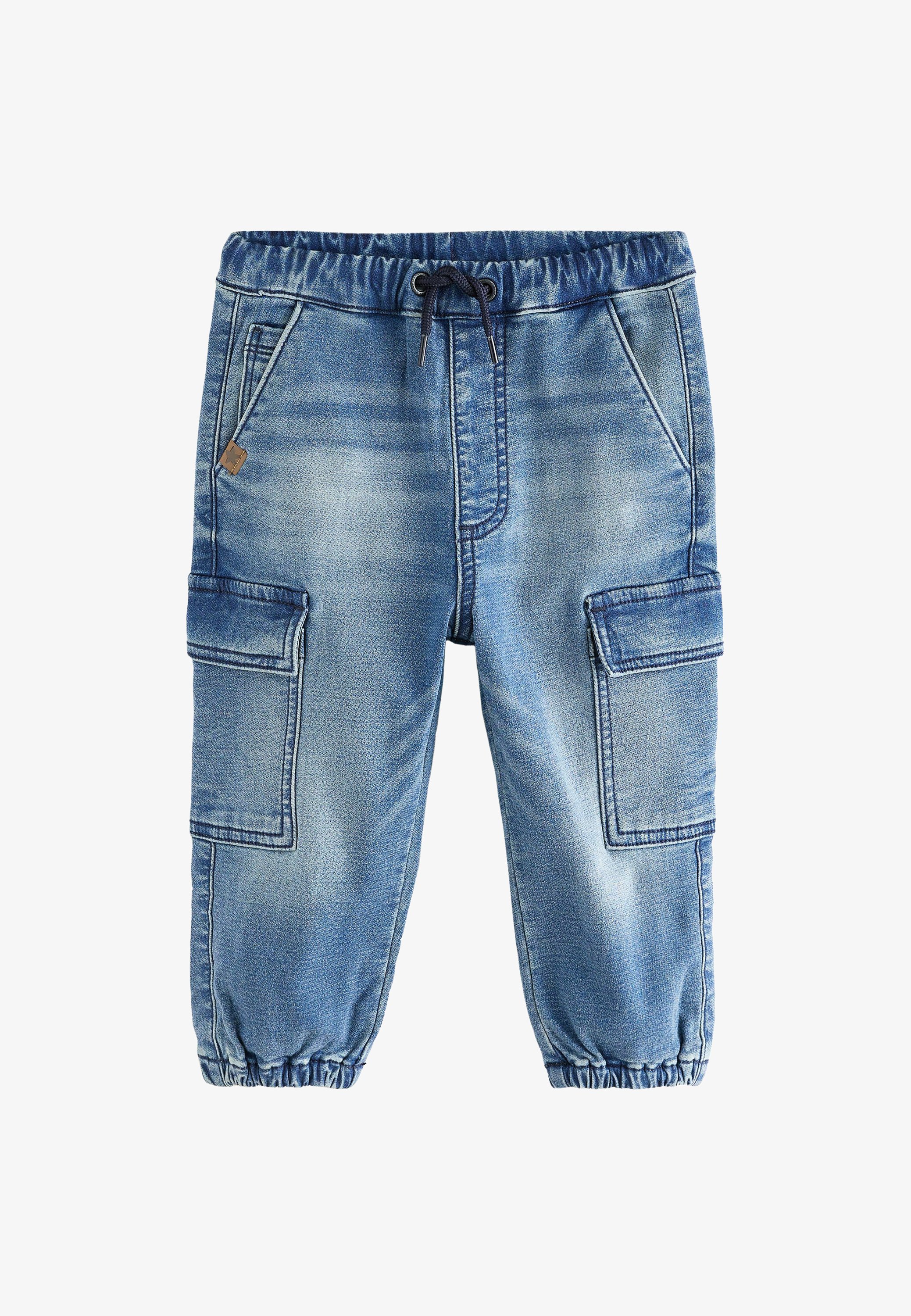 NEXT Ragazzo - Confezione Da 2 Jeans Jogging Elasticizzati - Vestibilità Ampia, Vita Regolabile - 2 Anni