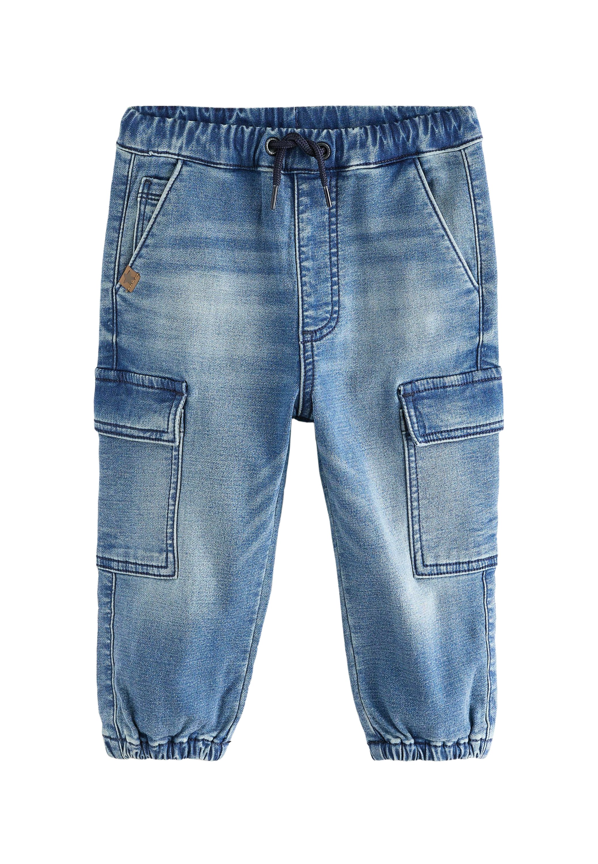 NEXT Ragazzo - Confezione Da 2 Jeans Jogging Elasticizzati - Vestibilità Ampia, Vita Regolabile - 2 Anni