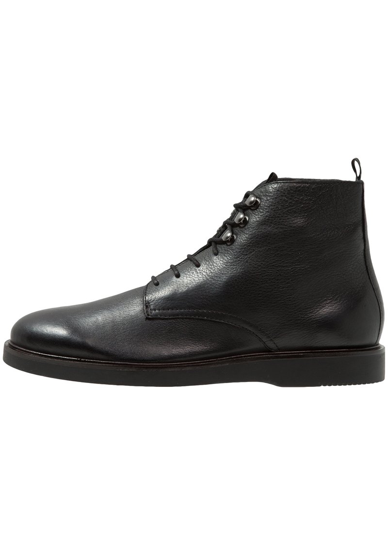 Hudson London Šněrovací kotníkové boty - black