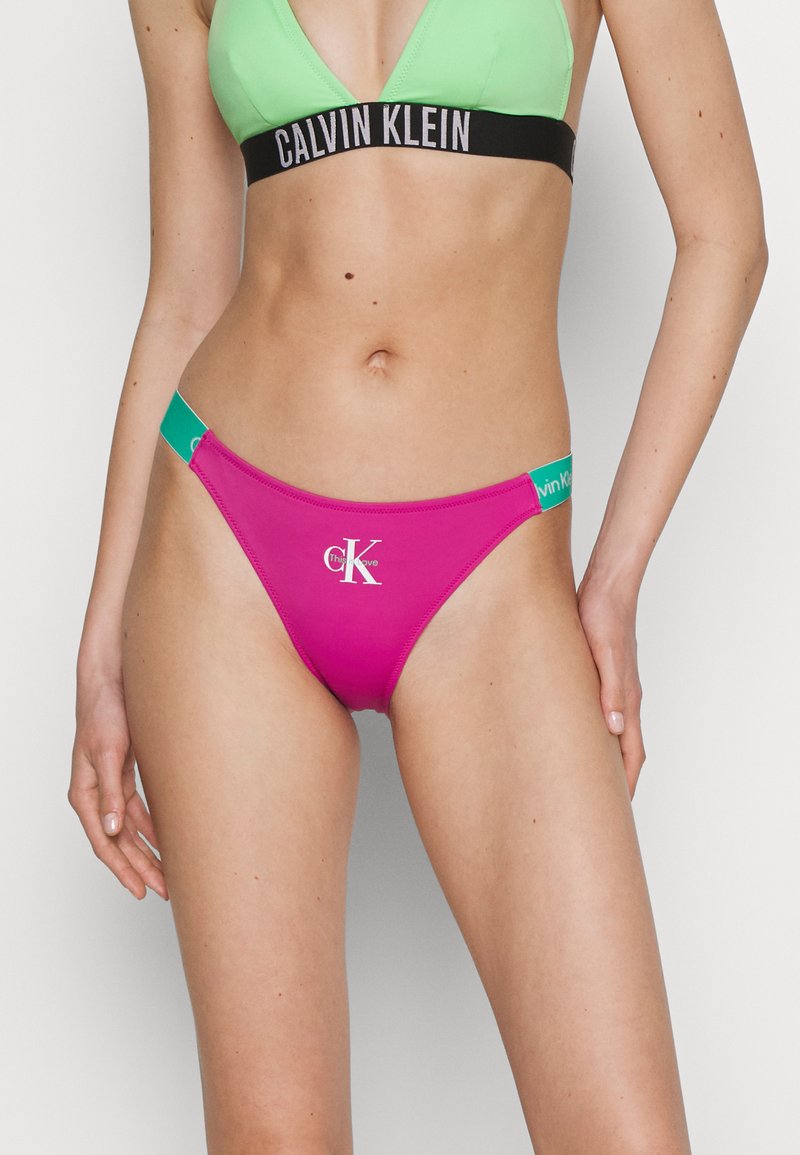 Calvin Klein Swimwear - CHEEKY - Bikini bottoms - bright damson, Enlarge