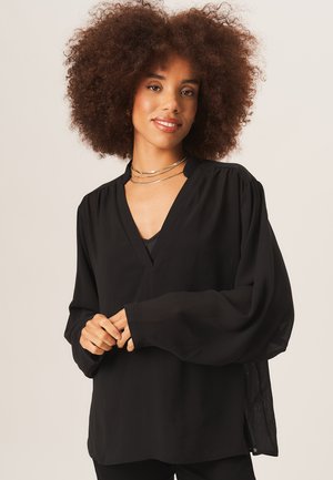 GINI LONDON TEXTURED - Blouse - black