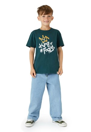 KING OF FOOLS - Print T-shirt - racing green