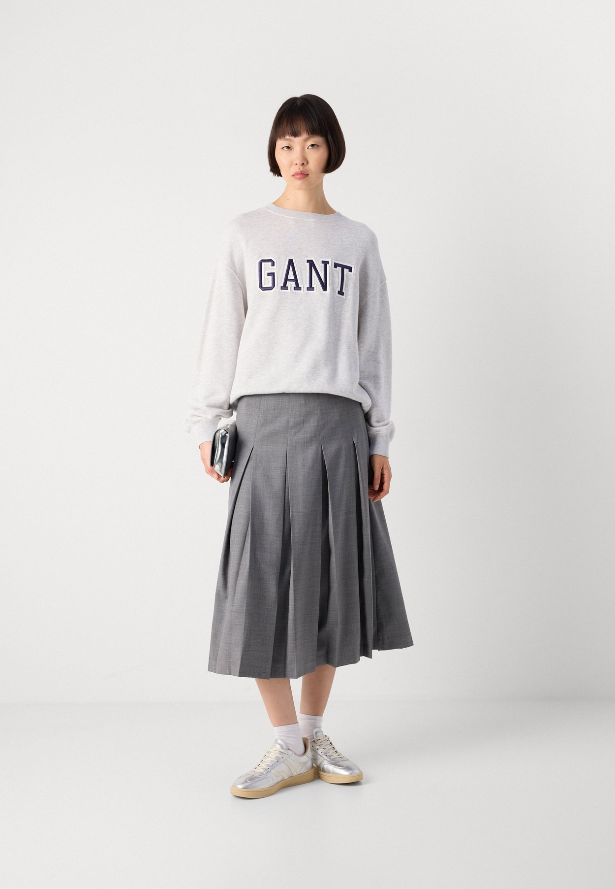 MIDI PLEATED SKIRT
