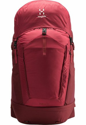 STRÖVA 65 - Backpack - brick red/light maroon red s-m