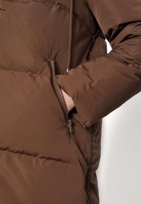 OBJLOUISE NEW DOWN JACKET - Down coat - dark earth4