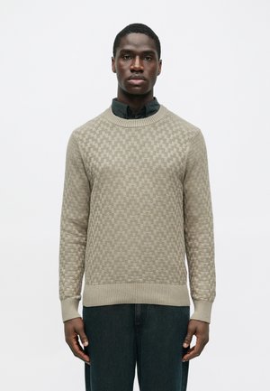 OLIVER STRUCTURE SWEATER - Πουλόβερ - brown