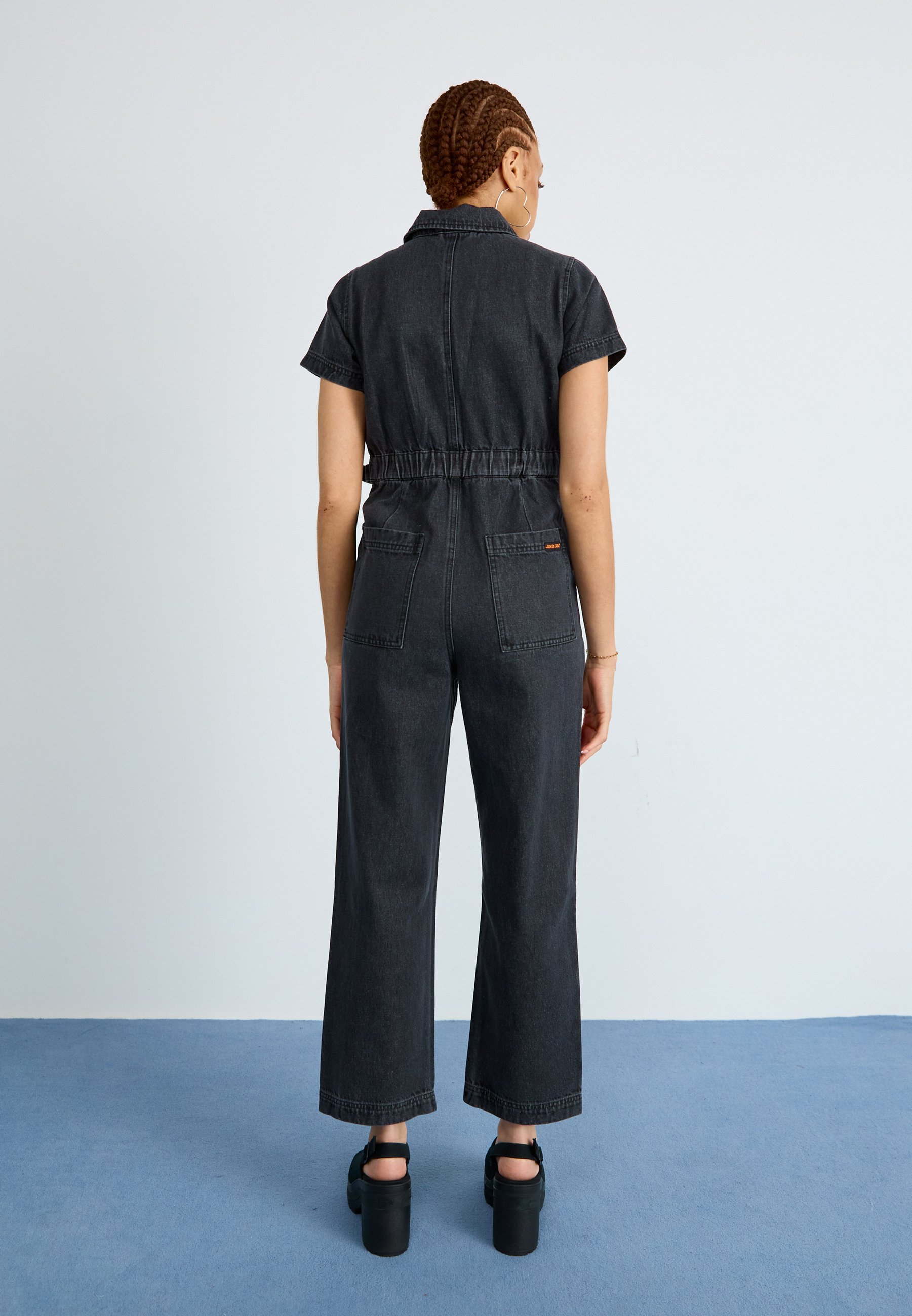 Santa Cruz LINE UP UTILITY - Jumpsuit - black was/black - Zalando