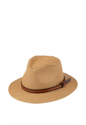 WIDE BRIM WITH BELT DETAIL - Hat - light brown
