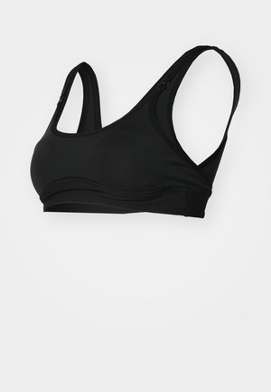 Medium support sports bra - black