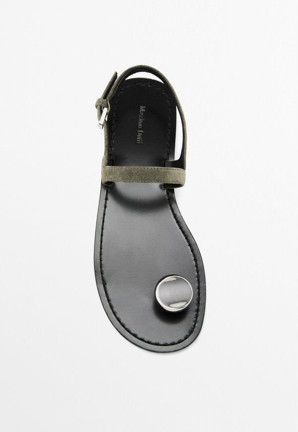 SANDALS WITH METAL TOE DETAIL 11726550 - Sandals - taupe4