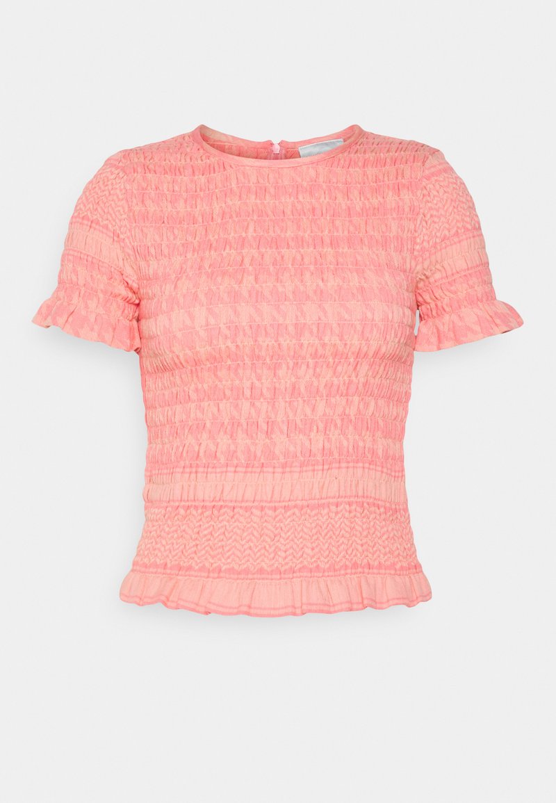 SUMMERY Copenhagen T-shirt print donkerroze SUMMERY Copenhagen T-shirt print donkerroze