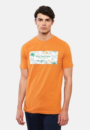 SHORT SLEEVE PRINTED - T-shirt imprimé - orange