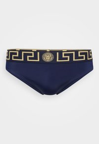 Não selecionado, blue/gold