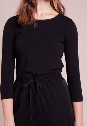 Langærmet T-shirt - black