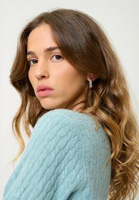 Authentic Cashmere COL V - Trui - mottled aqua