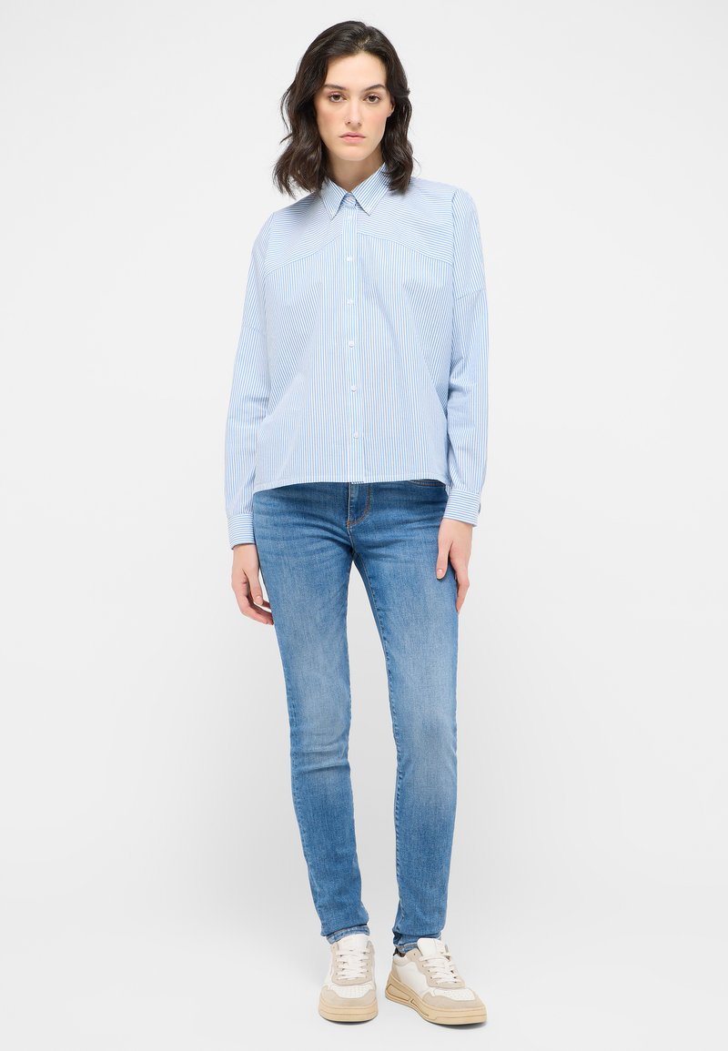 mustang Overhemdblouse blauw