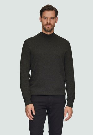 MELIERTER MIT TURTLENECK - Jumper - dunkelgrau