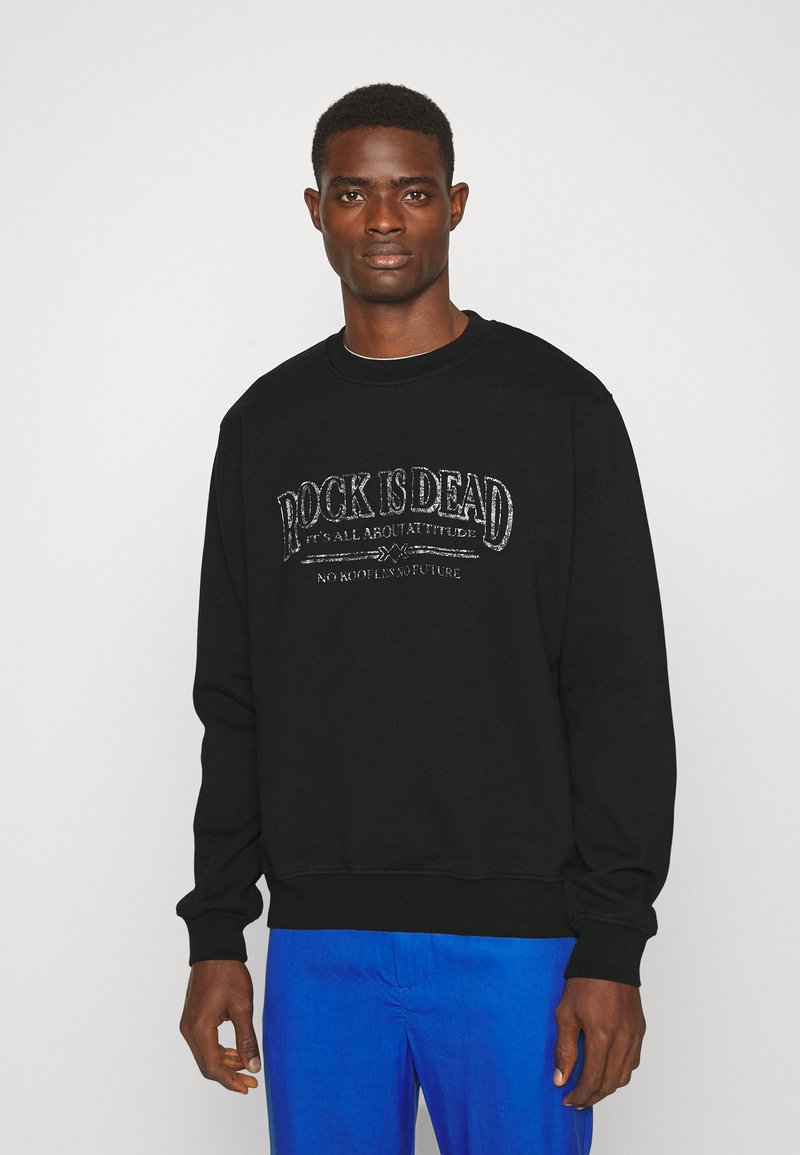 Mens washed black sweatshirt Clearance