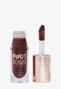 Makeup Revolution - REVOLUTION POUT BOMB SHIMMER GLOSS - Lipgloss - chocolate sparkle Miniatyrbilde 1