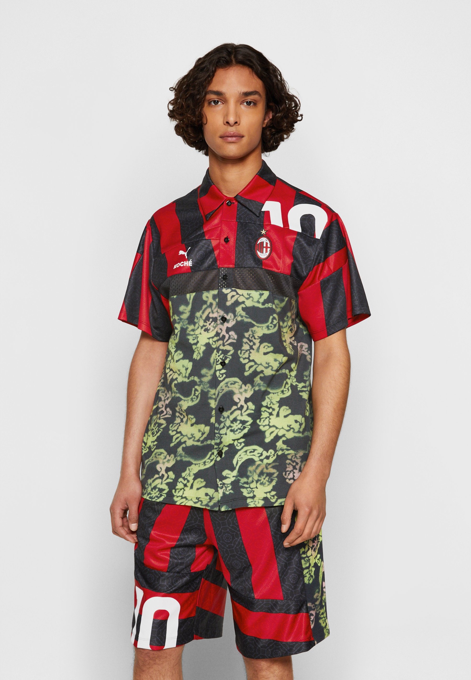 KOCHÉ SHIRT - Shirt - black/red/gold 