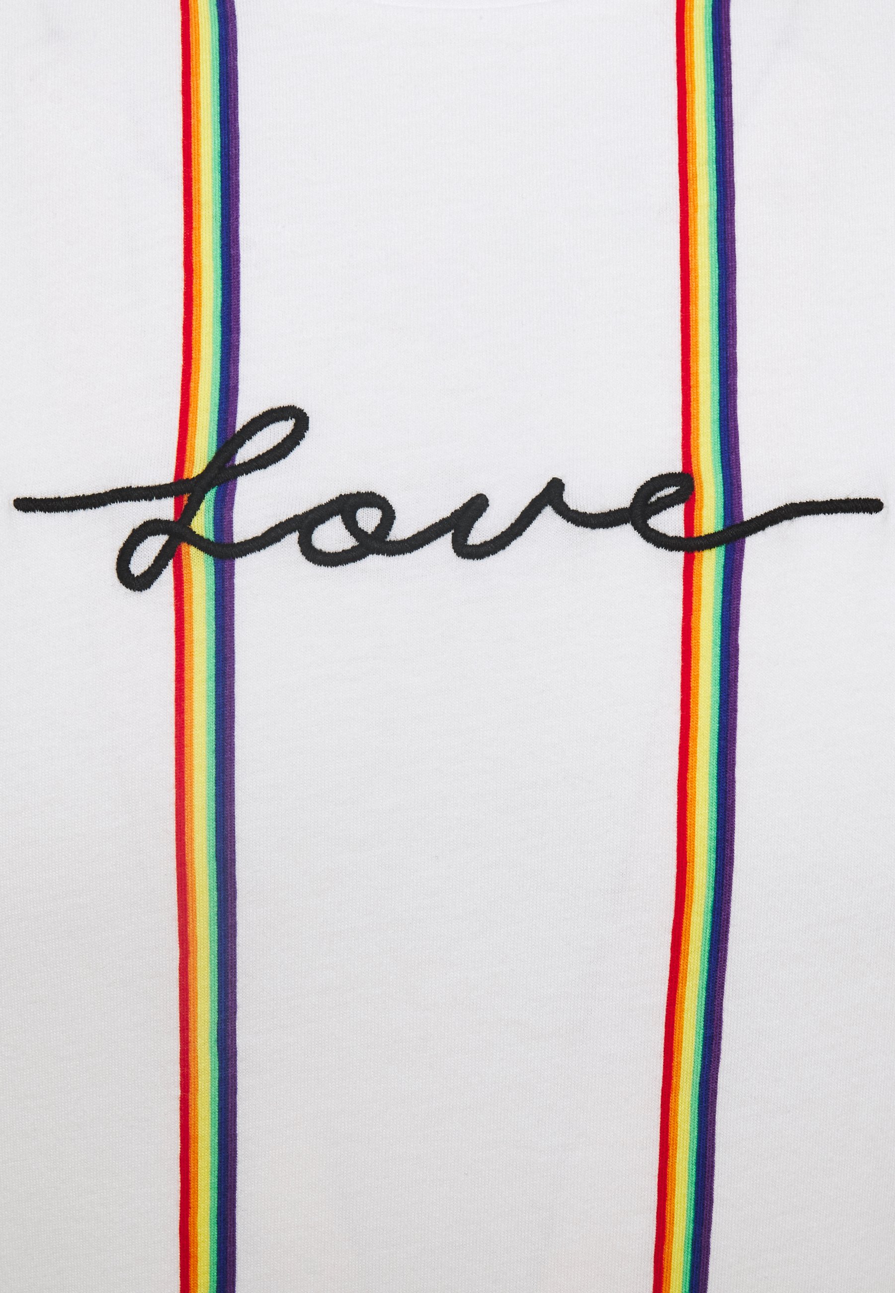 Hollister Co. PRIDE SCRIPT LOGO T shirts med print white Hollister Co. PRIDE SCRIPT LOGO - T-shirts med print - white