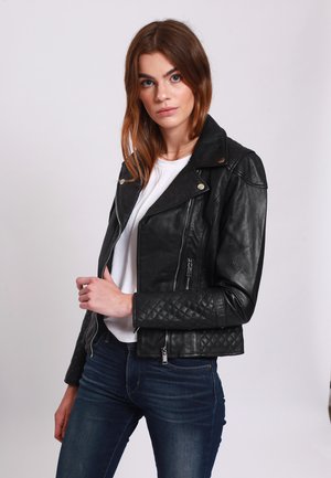 Lee Cooper BERTHE - Leren jas - black