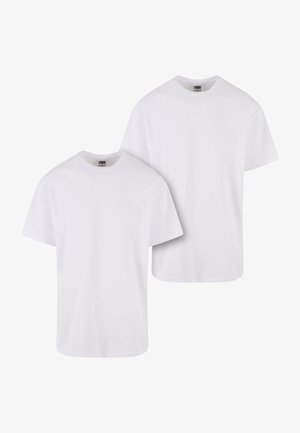 Urban Classics, HEAVY 2-PACK - T-shirts - white white