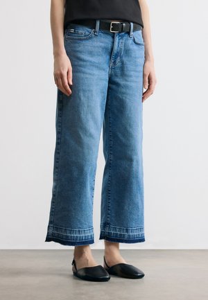 MID RISE RELEASED HEM - Wide leg - cedar hill