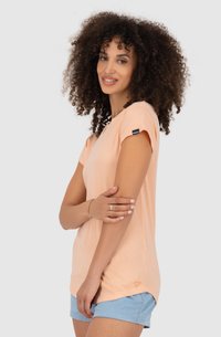 alife & kickin ARI - KURZARM - T-Shirt basic - mellow peach