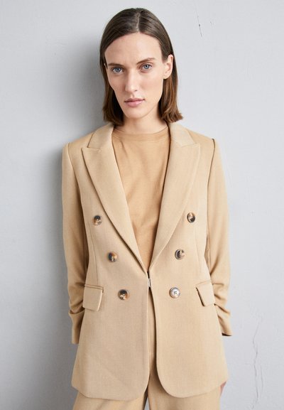 Veronica Beard BEACON DICKEY JACKET - Blazer - dark camel/light camel