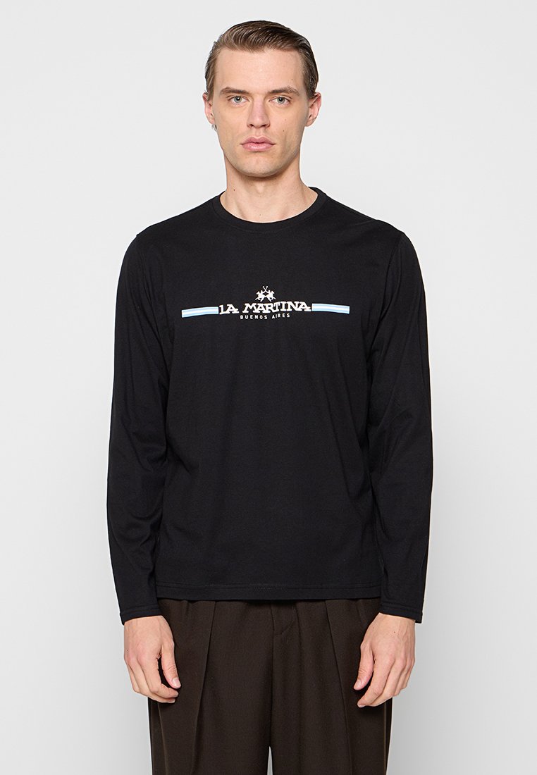 LA MARTINA Longsleeve zwart LA MARTINA Longsleeve zwart