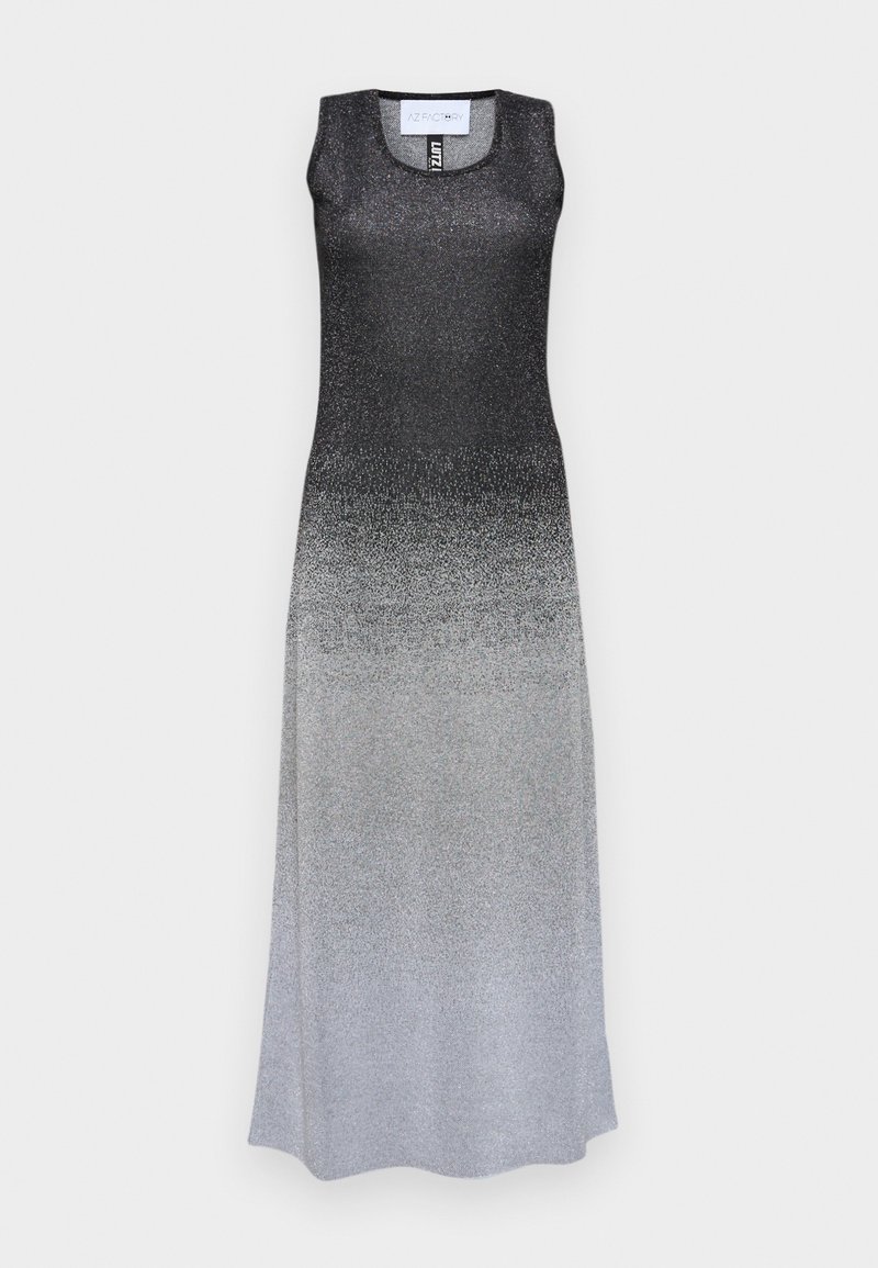 AZ Factory Gebreide jurk donkergrijs