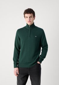 GANT CASUAL HALF  - Pulover - tartan green
