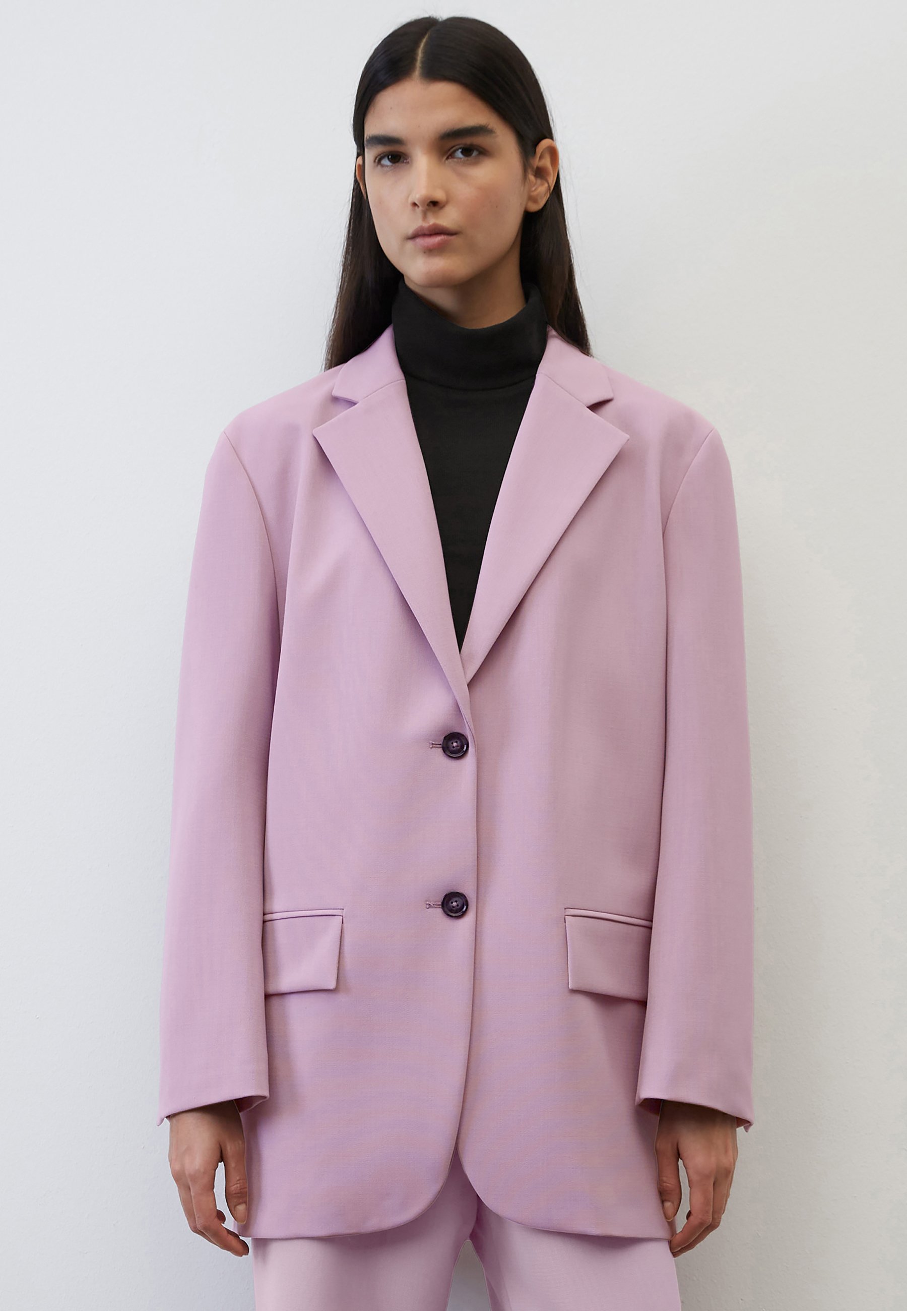 Mode Blazers Marc O’Polo Marc O\u2019Polo Klassischer Blazer wit-lichtgrijs gestreept patroon Mode Blazers Marc O’Polo Marc O\u2019Polo Klassischer Blazer wit-lichtgrijs gestreept patroon