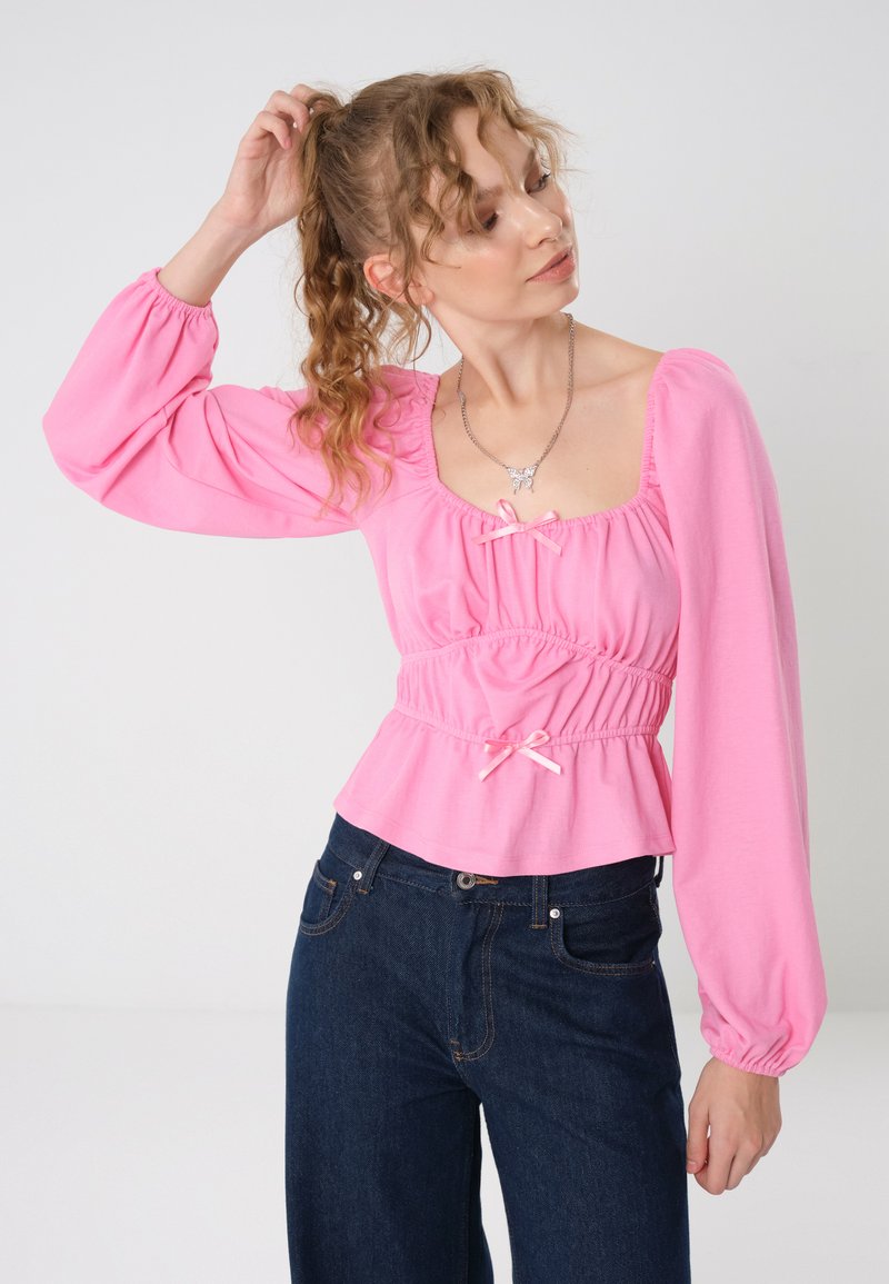 Even&Odd Top dugih rukava - pink