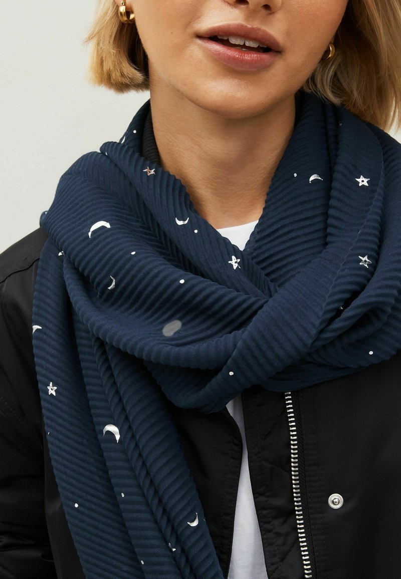 Next FOIL MOON AND STAR PLISSE MIDWEIGHT - Fular - navy